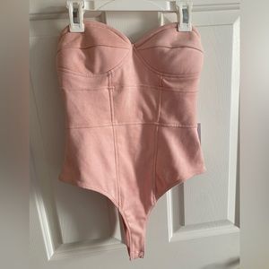by the way. Pink Corset Bodysuit, Size Small